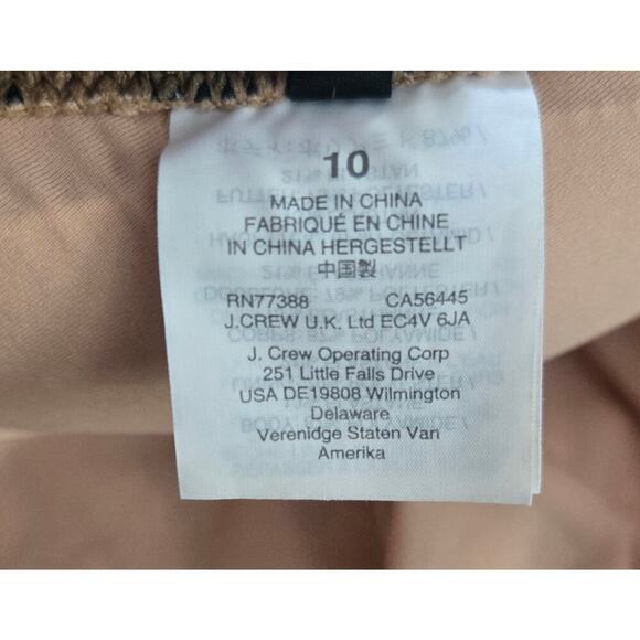 J Crew V Neck Zebra Ladies French One One-piece Suit Size 10 - Picture 7 of 10